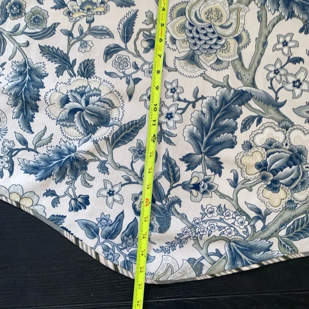 Waverly Home Classics VTG‎ Farmhouse Chic Floral Window Valance 78” Blue White